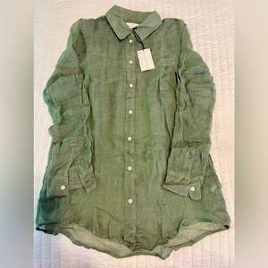 Solid&striped Linen Button Down Shirt